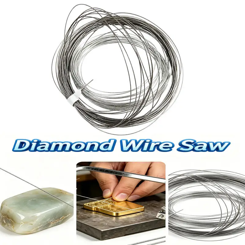 1M Wire Saw Blades 0.15-0.5mm Diameter for Jade Ceramic Metal Glass Cutting Hand Saw Tool DIY Industrial Supplies Hot Sale