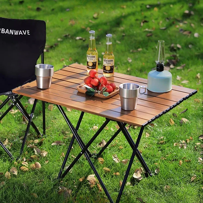 

Camping Nature Hike Outdoor Table Portable Folding Grill Garden Beach Outdoor Table Wagon Parasol Patio Furniture Biurko FYOT