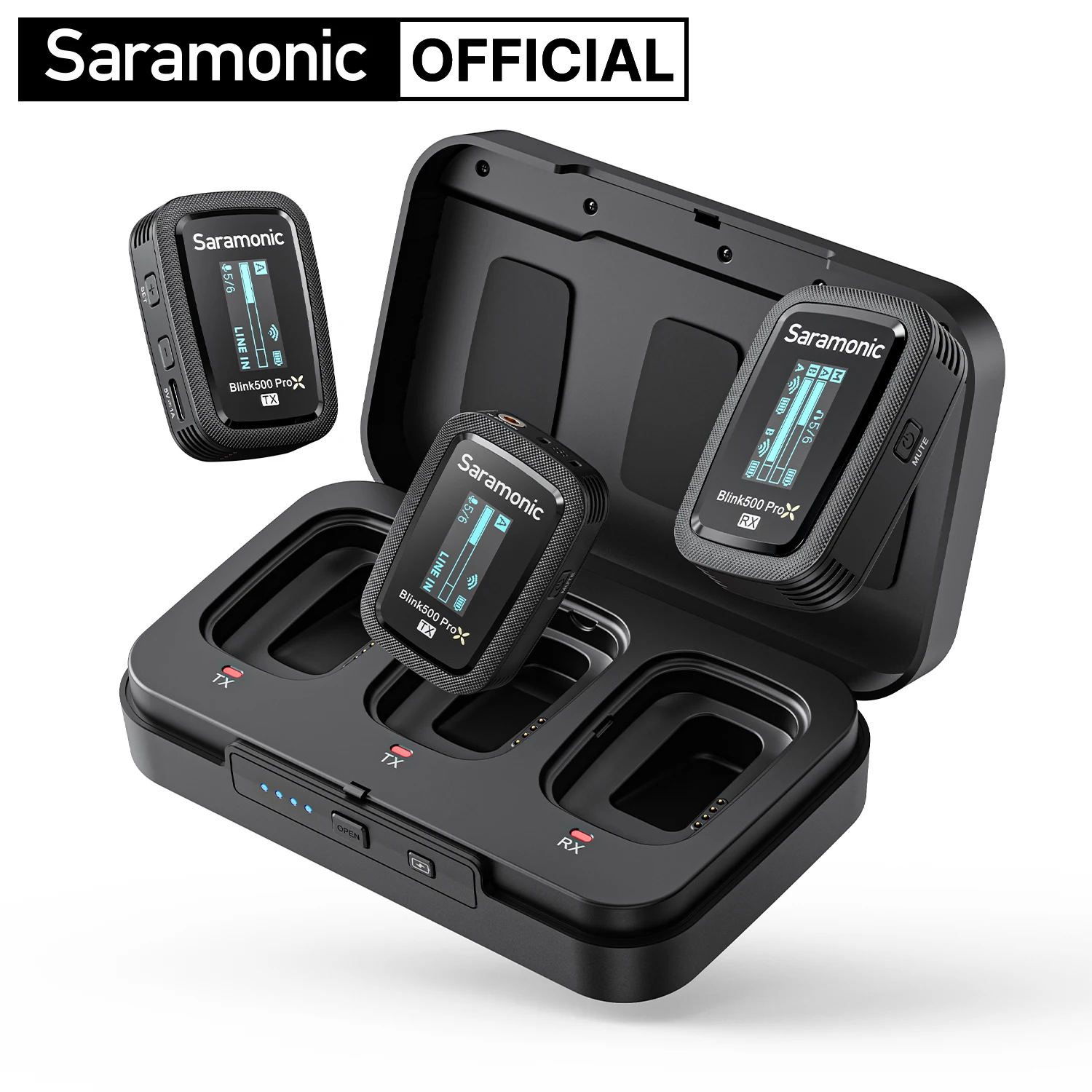Saramonic Blink500 ProX Wireless Lavalier Lapel Microphone for iPhone Android Smartphone DSLR Camera Youtube Recording Streaming