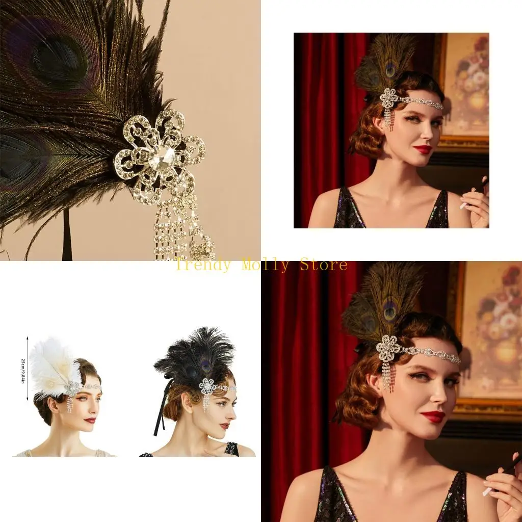 

N5KB Elegant Ornament for Headbands or Hair Tie Use Suitable for Wedding Guest