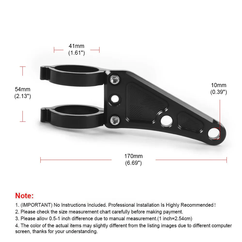 41MM Motorcycles Fork Tubes Headlight Mount Bracket Clamp Headlamp Holder For Suzuki For Honda For Yamaha