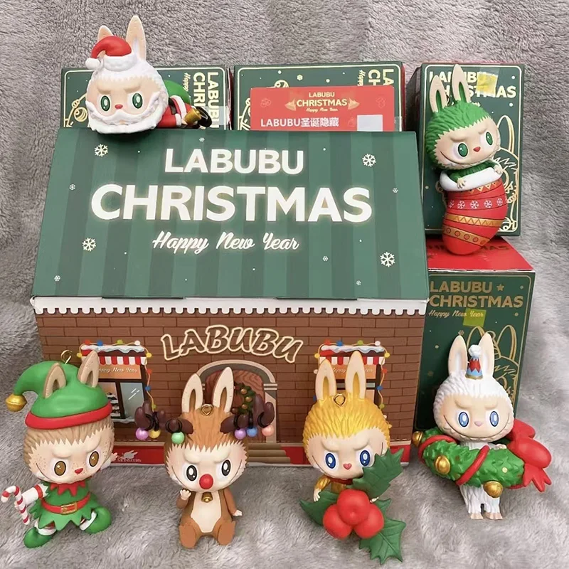 

POP MART Labubu Christmas Series: Загадочная коробка-сюрприз (Blind Box) — Коллекционная фигурка, игрушка, кукла, милая аниме-фигурка, настольное украшение, подарок