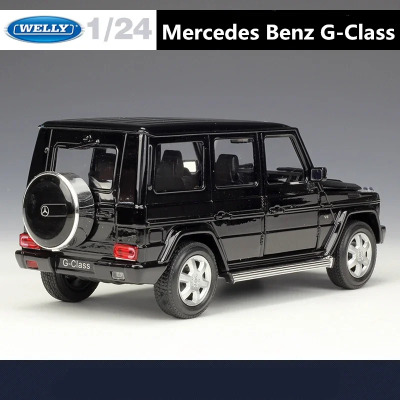 WELLY-modelo de coche de aleación de Metal fundido a presión, vehículo todoterreno de juguete, modelo de coche de simulación, Mercedes Benz clase G G63 G65, 1:24, regalo para niños