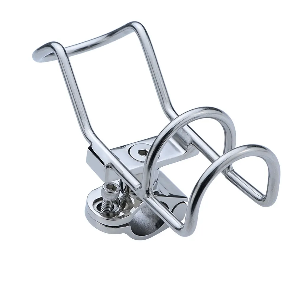316 Stainless Steel Boat Rod Holder,Yacht Marine Fishing Rod Bracket,Clamp Rail Mount Trolling Rod Rest for Vessel Fishing Boat