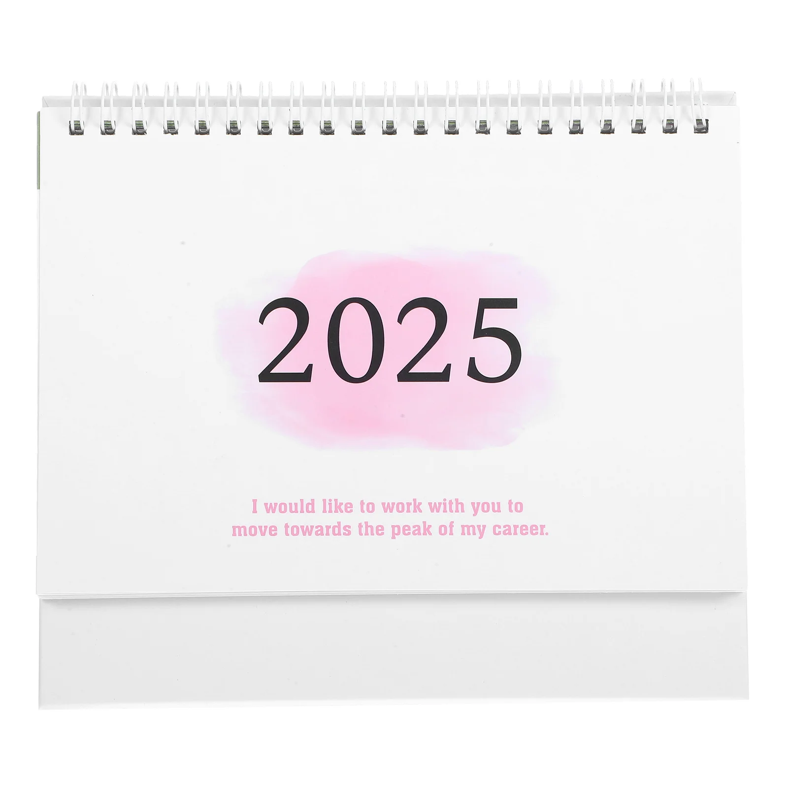 

2025 English Version Desk Calendar Small Decorative Standing Clock Paper Office Accessories Modern Stylish Home Monthly Planner