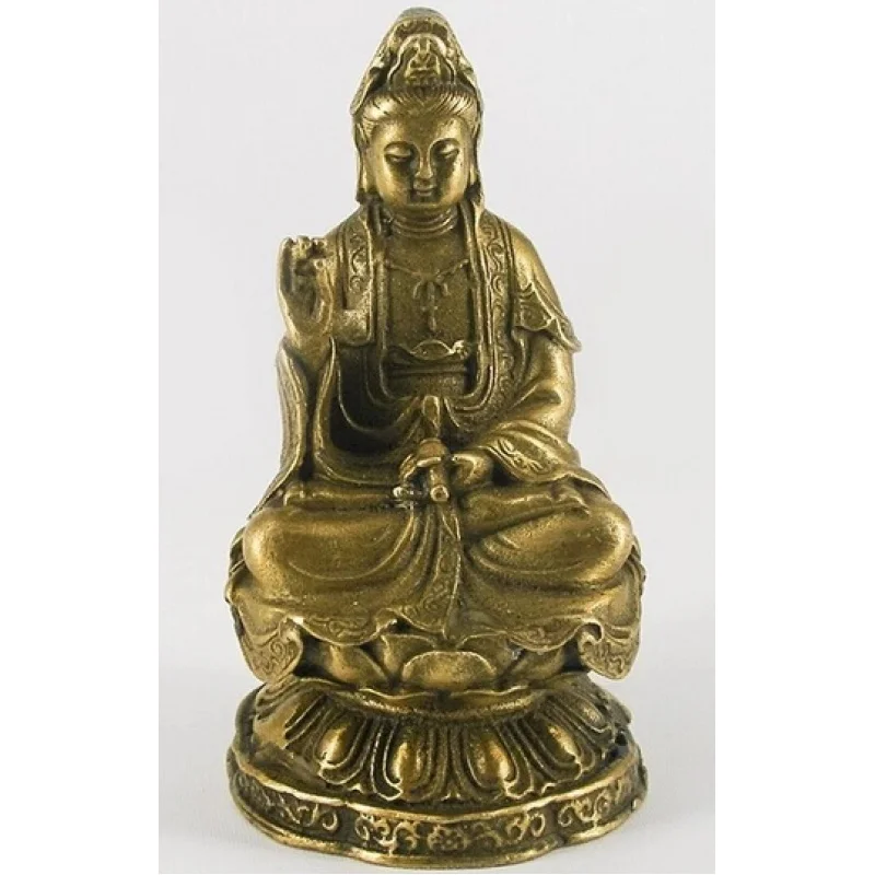 

Free shipping Making Bronze Sitting On Lotus Statue Figurine