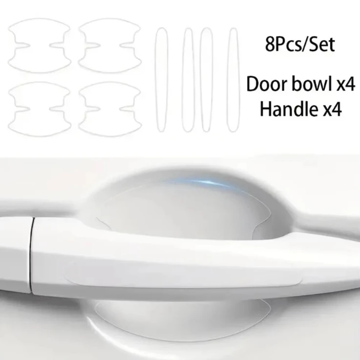 

8pcs/set of door handle stickers, scratch-resistant handles, bowl stickers, decorative films, car protective equipment