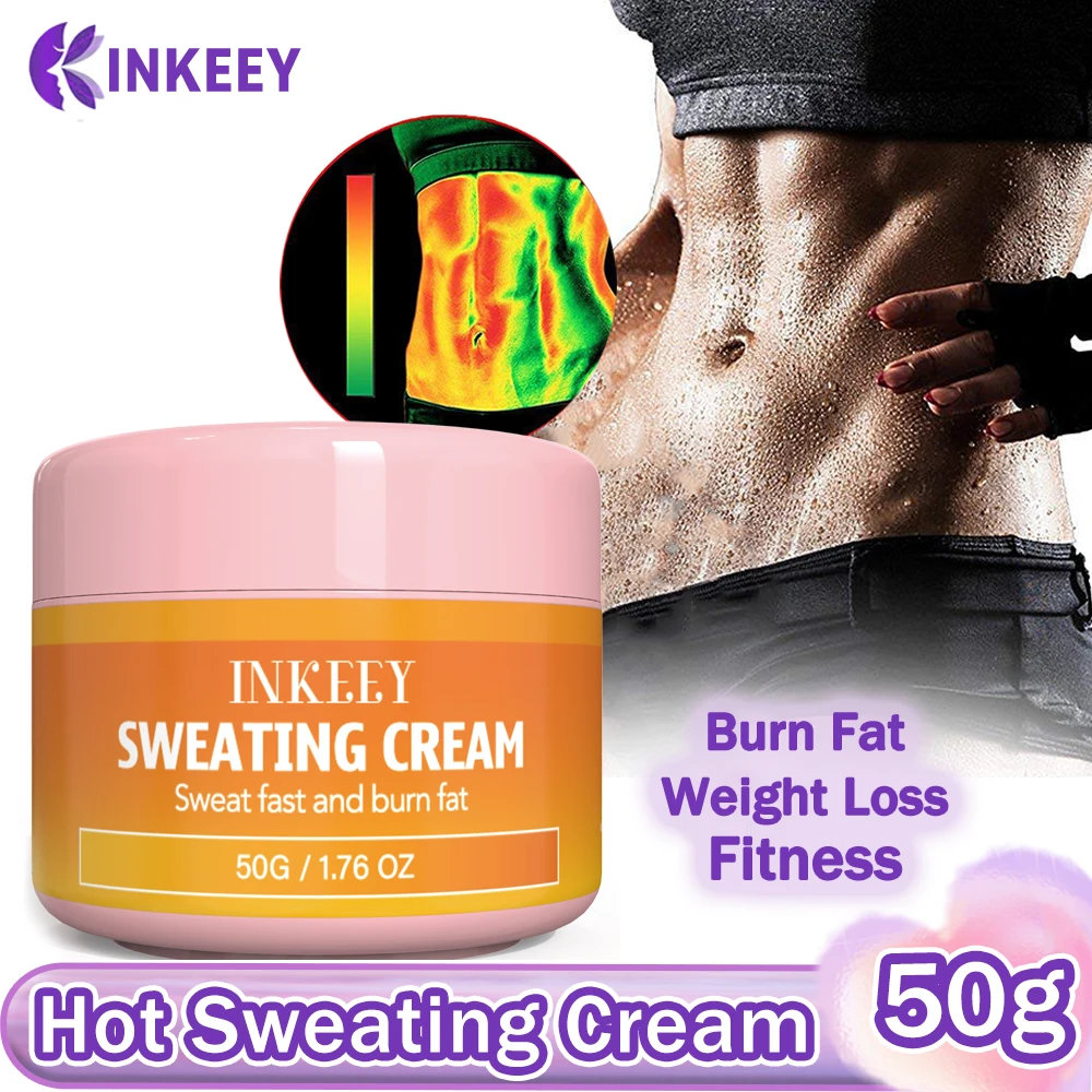 Fat Burning Sweat Cream Weight Loss Hot Sweating Cream Belly Workout Enhancer Cream Tummy Slimming Anti Cellulite Cream for Body