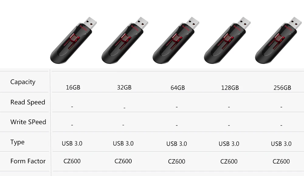 Sandisk USB 3.0 Pendrive 128gb 64gb 32gb 256gb USB Flash Drive 32 64 128 16 GB Pen Drive USB Flash Stick Disk on Key Memory