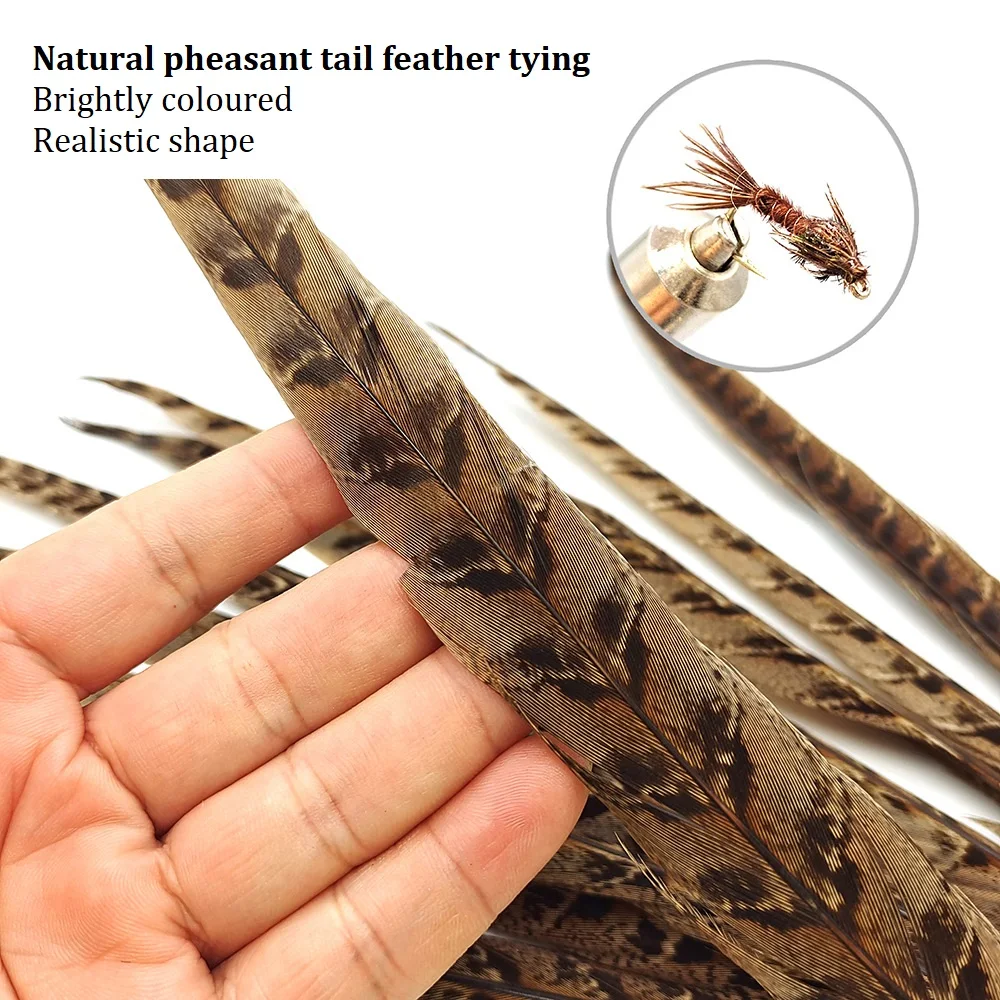 10pcs Pheasant Tail Nymph Fly Fishing Flies Bead Head Mayfly for Bass Salmon Panfish Steelhead Wet Flies Insect Lure #12 Hook