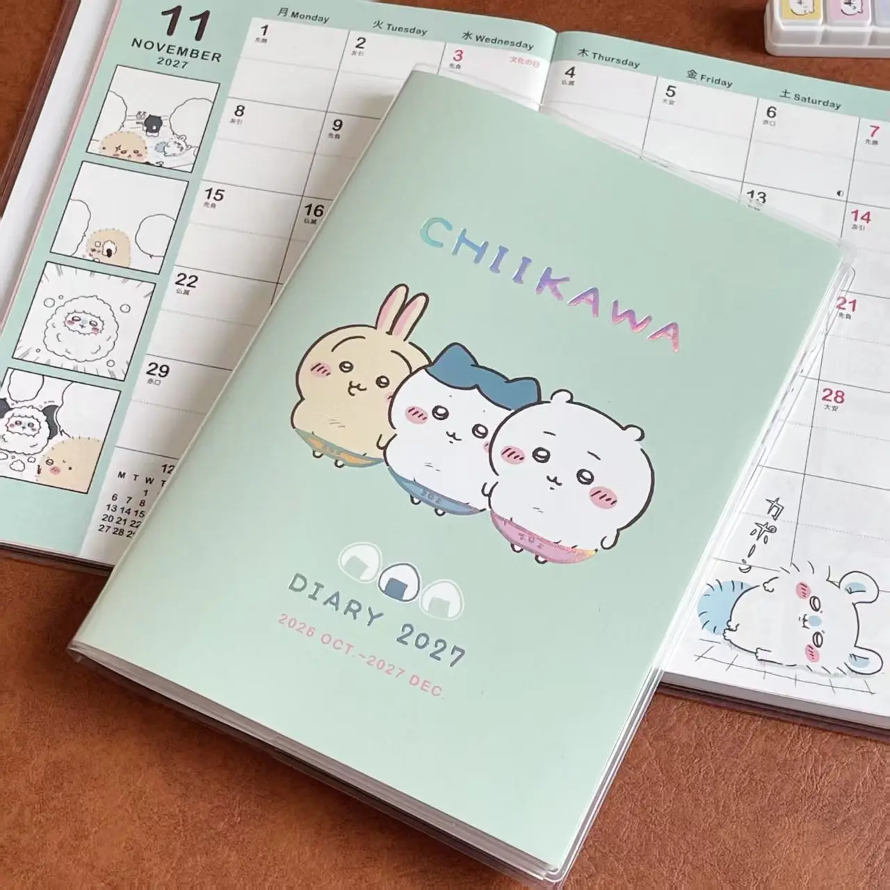 2027 New Hot Kawaii Anime Cartoon B6 Schedule Book Student Time Management Diary Notebook Essential Stationery gifts