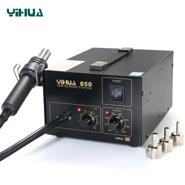 YIHUA 850 hot air heat gun smd rework soldering station