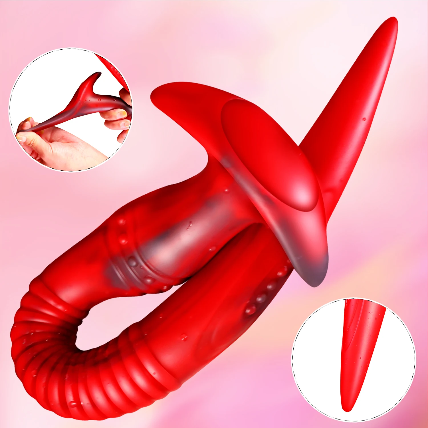 22 Inch Long Anal Plug Silicone Dildo ButtPlug With Handle Anal Masturbator Prostate Massage Anal Sex Toys For Male Women