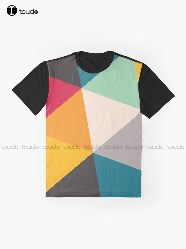 Colourful Geometric Triangles (2012) Graphic T-Shirt Custom Aldult Teen Unisex Digital Printing Tee Shirts Custom Gift Xxs-5Xl