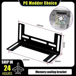 Soporte de refrigeración de Overclocking de memoria, soporte de refrigeración por agua, asistente de ventilador de 8cm/9cm/12cm, módulo RAM, soporte de refrigeración DIY