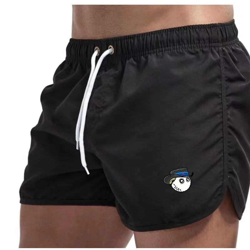 

2026 New Summer Men'S Golf Swimwear Shorts Brand Beachwear Sexy Swim Trunks Men Swimsuit Low Waist Breathable Beach Wear Surf