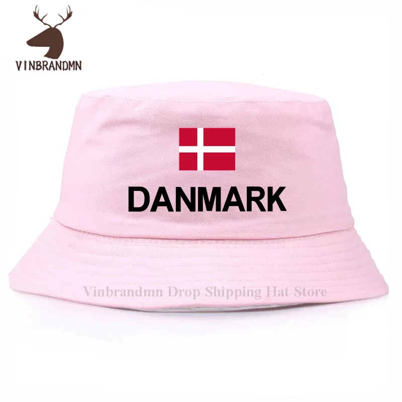 2022 hot sale fashion Denmark Danish men women baseball cap summer outdoor visor bucket hat 100% cotton hip hop cool fishing hat