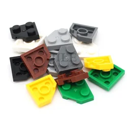 20pcs Moc Wedge Plate 2x2 Cut Corner DIY Enlighten Building Blocks Bricks Compatible with 26601 Assembles Construction Toys