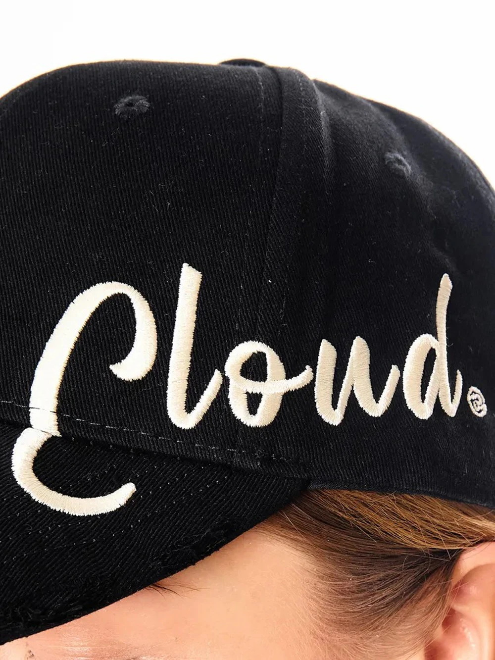 قبعة بيسبول كلاسيكية مطرزة بنص سحابي لصيف وخريف 2025 قبعة رياضية خارجية للشمس والظل