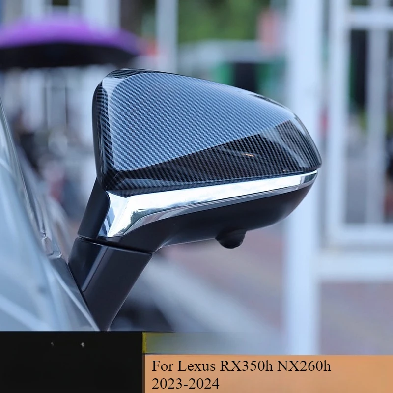 For Lexus RX350h 2023-2024 Carbon Fiber Mirror Covers | NX260h Side Mirror Housing Protection Shell