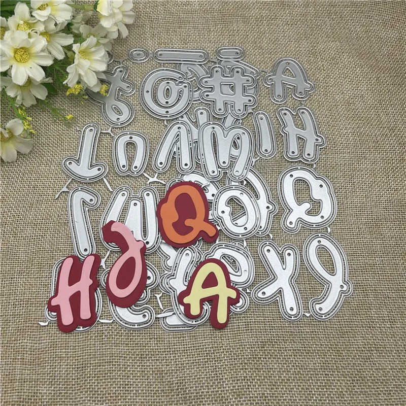 Capital letter Lace Border Cards Dies Metal Cutting Dies Stencils For DIY Scrapbooking Decorative Embossing Handcraft Template