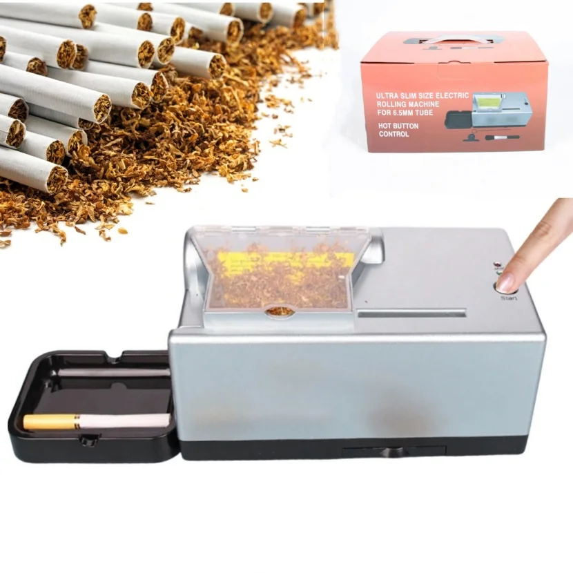 

Automatic Cigarette Rolling Machine Electric Tobacco Roller Filling 6.5mm 8.0mm Tube Cigarettes Maker DIY Smoking Accessories