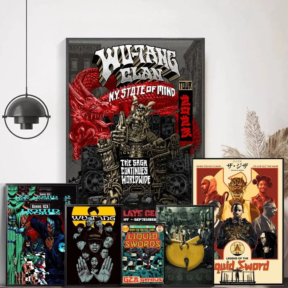 

WU-T--TANG CLAN Band Good Quality Prints and Posters Whitepaper Prints Posters Artwork Wall Decor