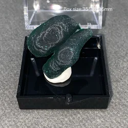 100% natural Columnar  malachite  polished raw stone mineral specimen healing crystal gem collection+Box size:35*35*35mm