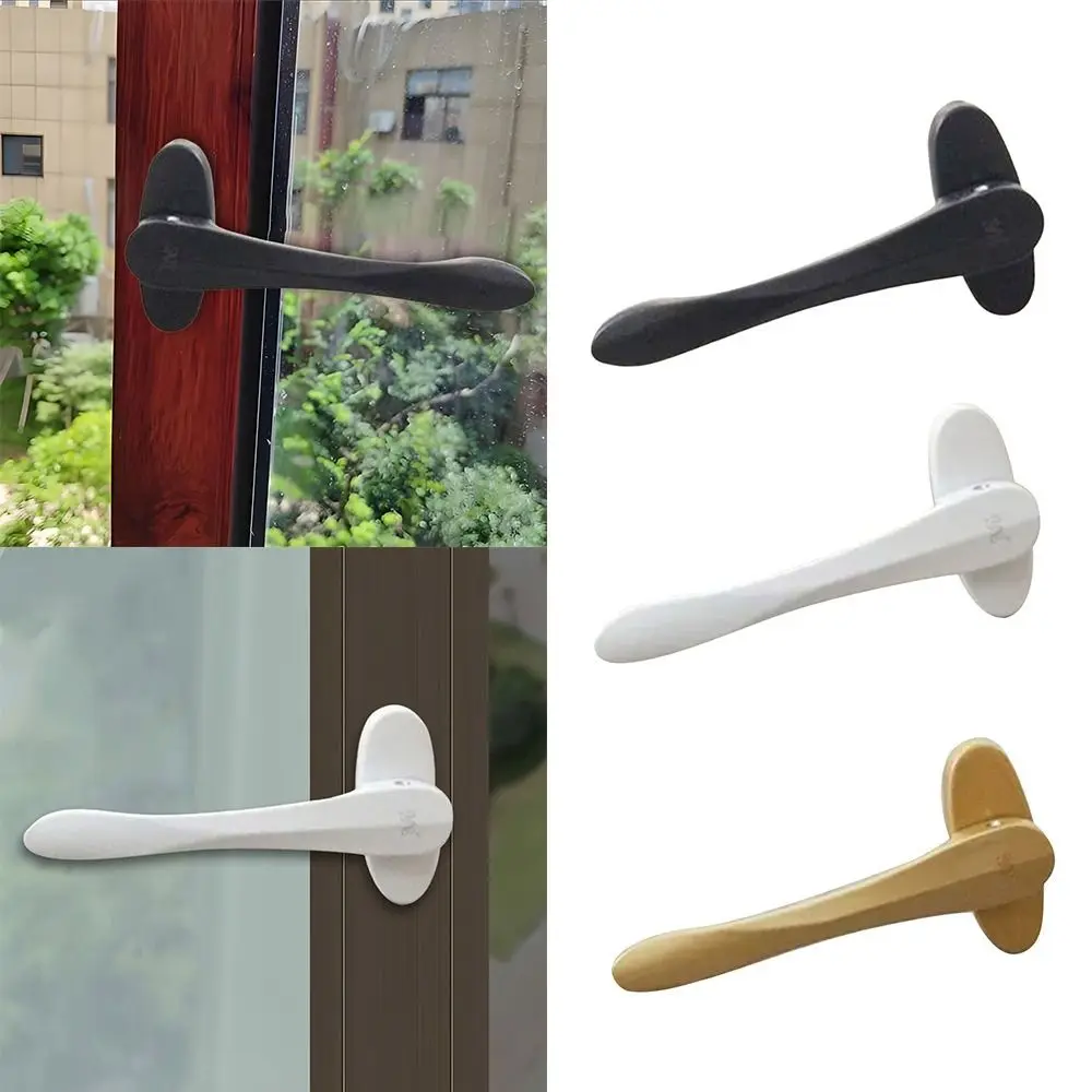 Zinc Alloy Casement Window Handle Thin Flat Design Stainless Steel Folding Door Handle Rustproof Screen Window Handle