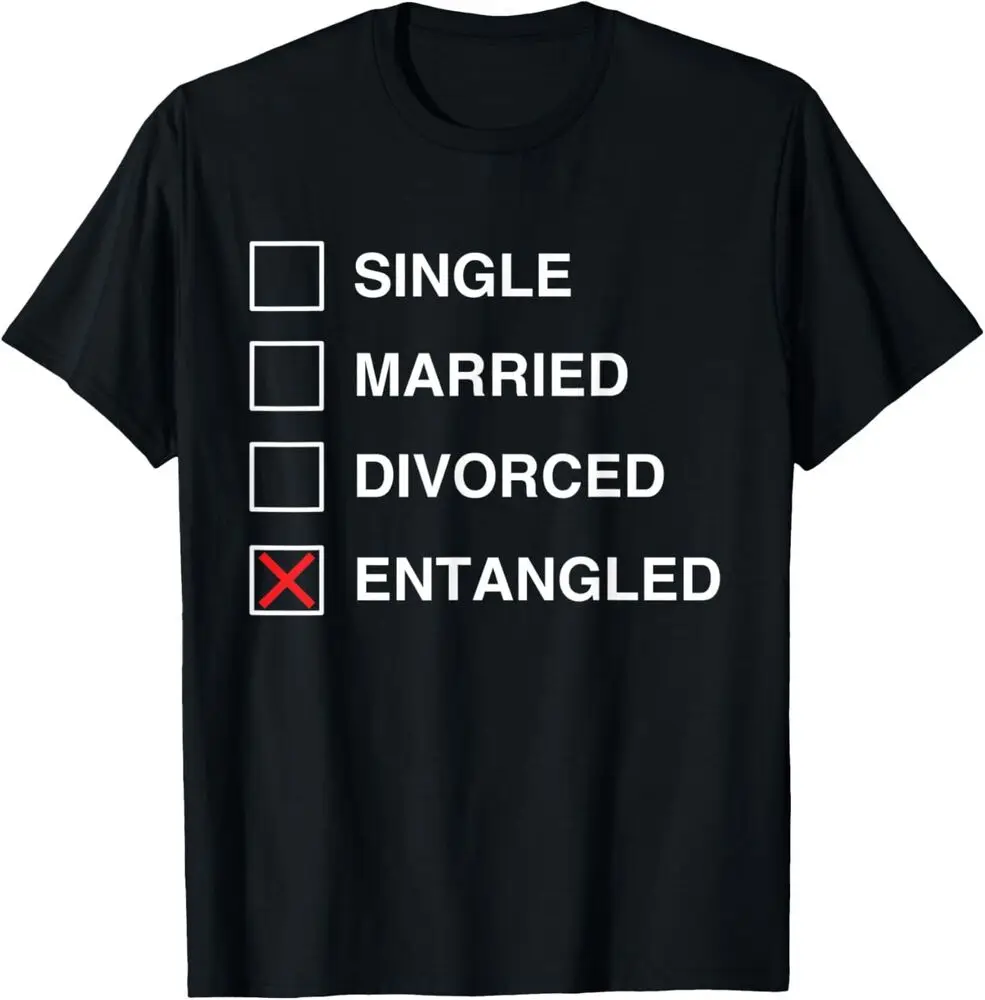 Single Married Divorced Entangled Funny Black Culture Tee T-Shirt  Anime Graphic T-shirts for Men Clothing Women