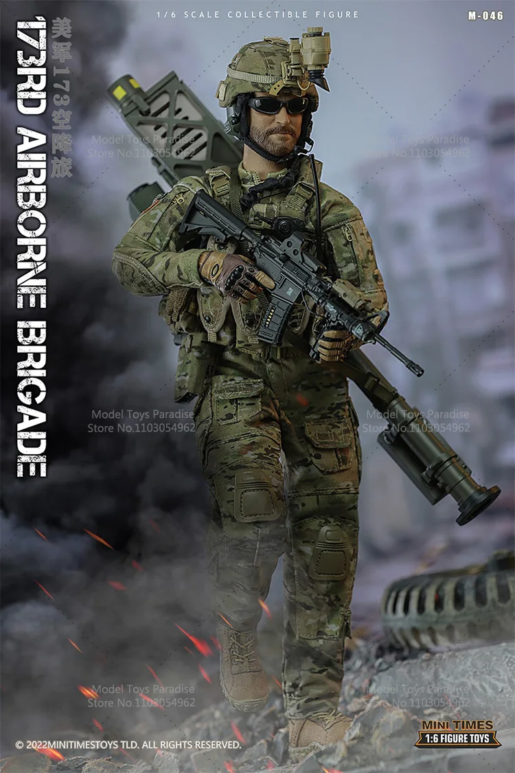 mini times toys M046 1/6 Collectible Toys US 173rd Airborne Brigade Movable Men Soldier Full Set 12inch Action Figure Model Gift