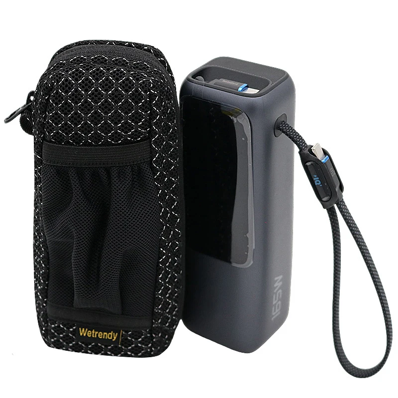 Triple-Zipper Design Travel Case Portable Power Bank Bag For Anker A1695 Portable Power Source Breathable Bag Zolo 165W