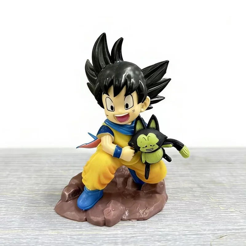 Anime Dragon Ball Z Figure Goku Figure Goku Embrace Pura 8.5cm PVC Anime Collectible Model Toys Gifts