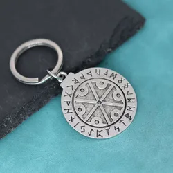 Perun God Slavic Mythology Symbol Talisman Rune Alphabet Pendant Keychain For Men Women God Of Thunder and Lightning Symbol