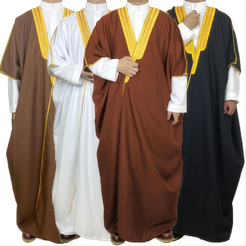 2026 Arabic Conservative Covering Robe Cloak Ceremonial Gown Oriental Academic Robe Speech Attire