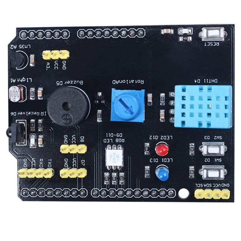 Carte d'extension 9 en 1, capteur d'humidité DHT11, récepteur capteur température LM35