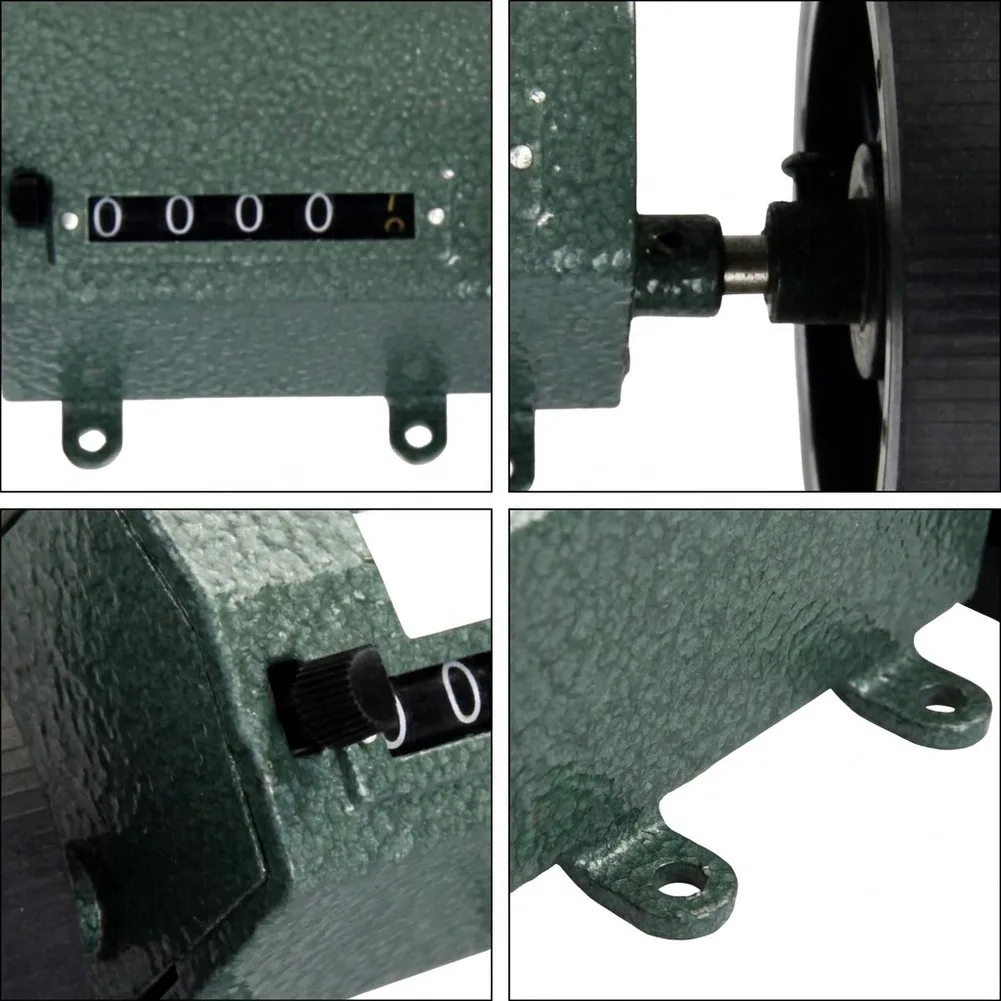 Z96 Roller Counter for Fabric Yardage Measurement Plastic Film Length Tracking Leather Cutting Tools Stainless Body