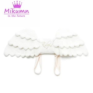 MikAutumn White Angel Wings Plush Mochila, Uniforme Japonês Y2k Kawaii Lolita JK, Saco Cosplay para Festa, Presente de Aniversário, Bolsa Escolar 10 principais vendas mochila angela - №4