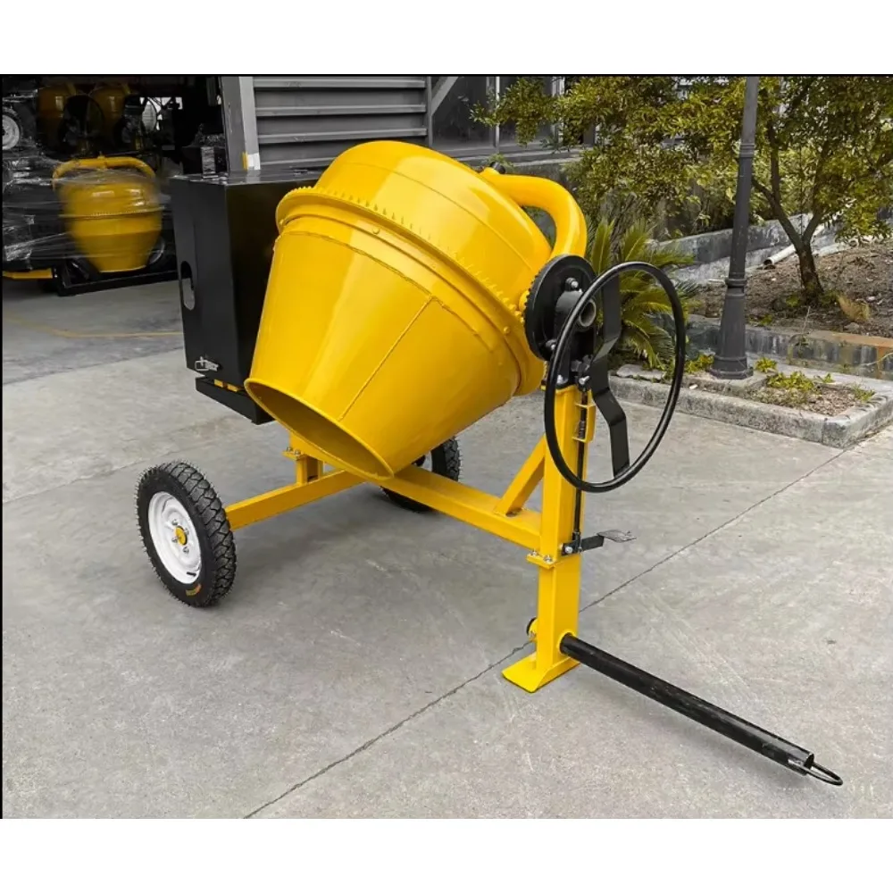 คุณภาพสูงมัลติฟังก์ชั่ซีเมนต์คอนกรีตผสมไฟฟ้าเบนซินดีเซลกลองการก่อสร้างขนาดเล็กผสมแนวตั้งผสม 450L