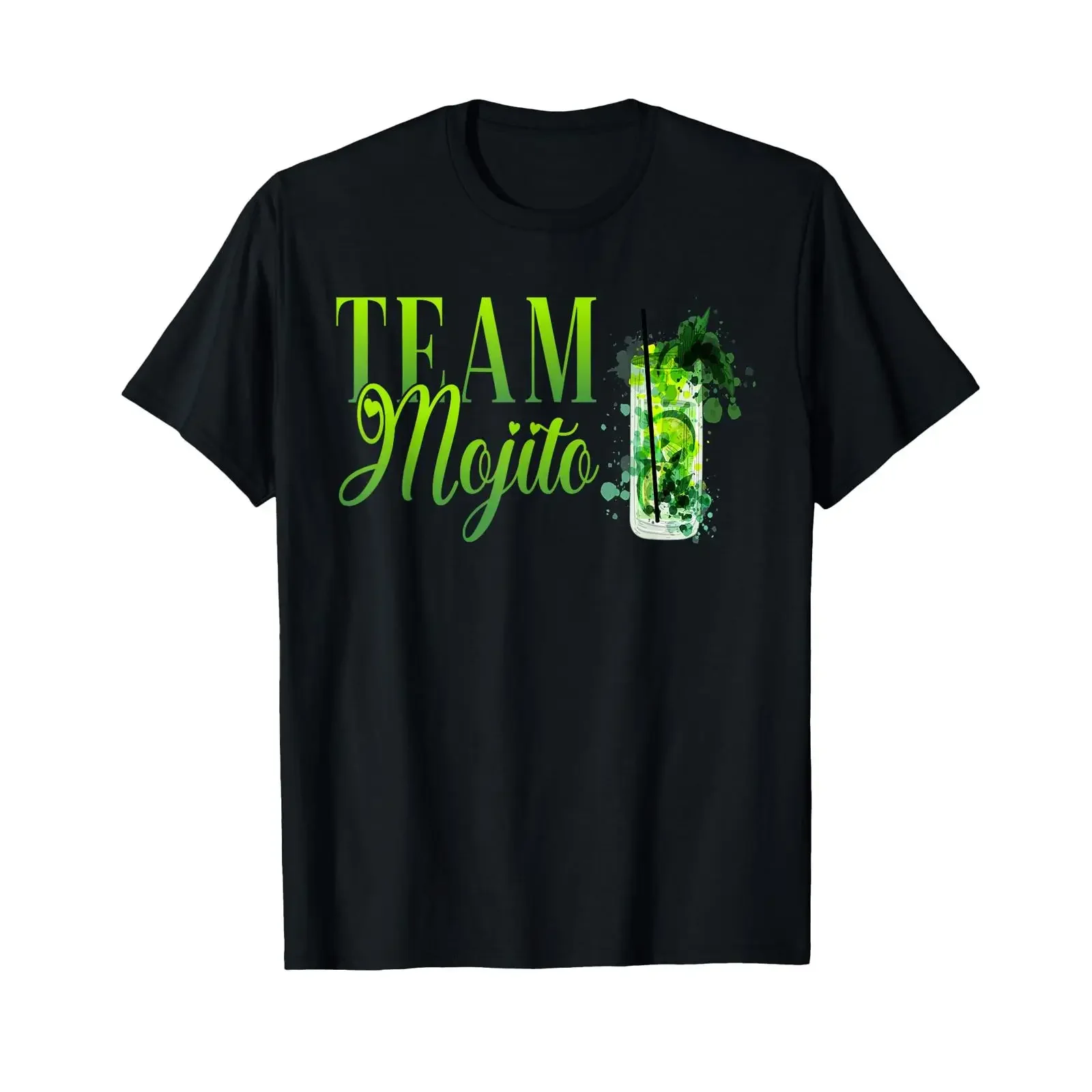 Mojito Cocktail for a Hen Party T Shirt vintage Washed Breathable fashion graphic Top For Everyday Wear Stretched Slightly