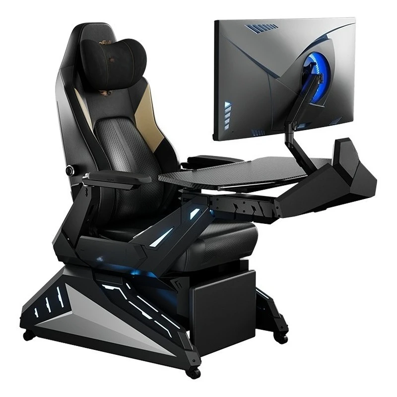 E-sports cabin reclining tables and chairs integrated Internet celebrity home single e-sports game cockpit space capsule