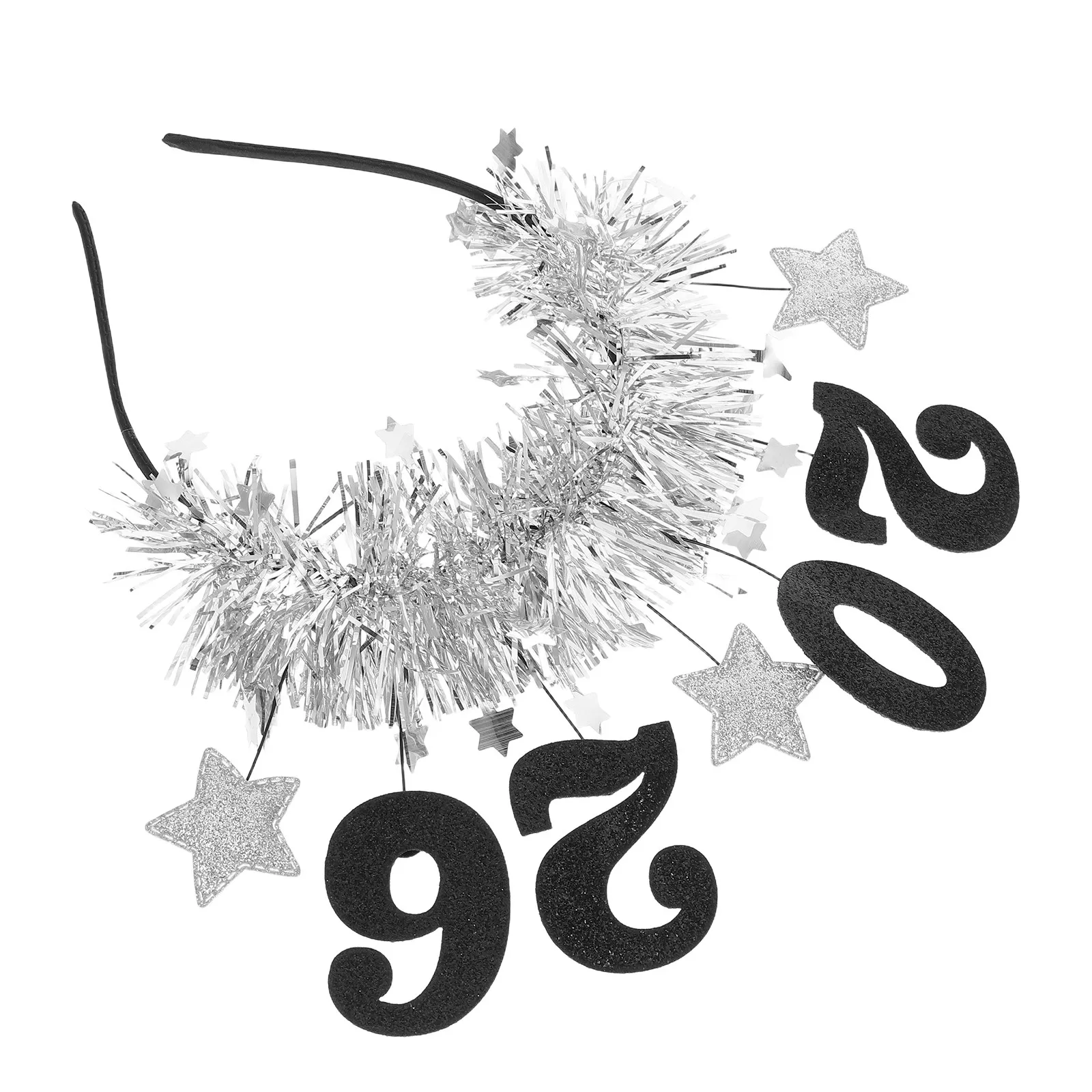 

Повязка для волос «Звездная гирлянда» 2026 для женщин – Элегантное сверкающее украшение для головы на Новый год и праздничные вечеринки, блестящая повязка для волос