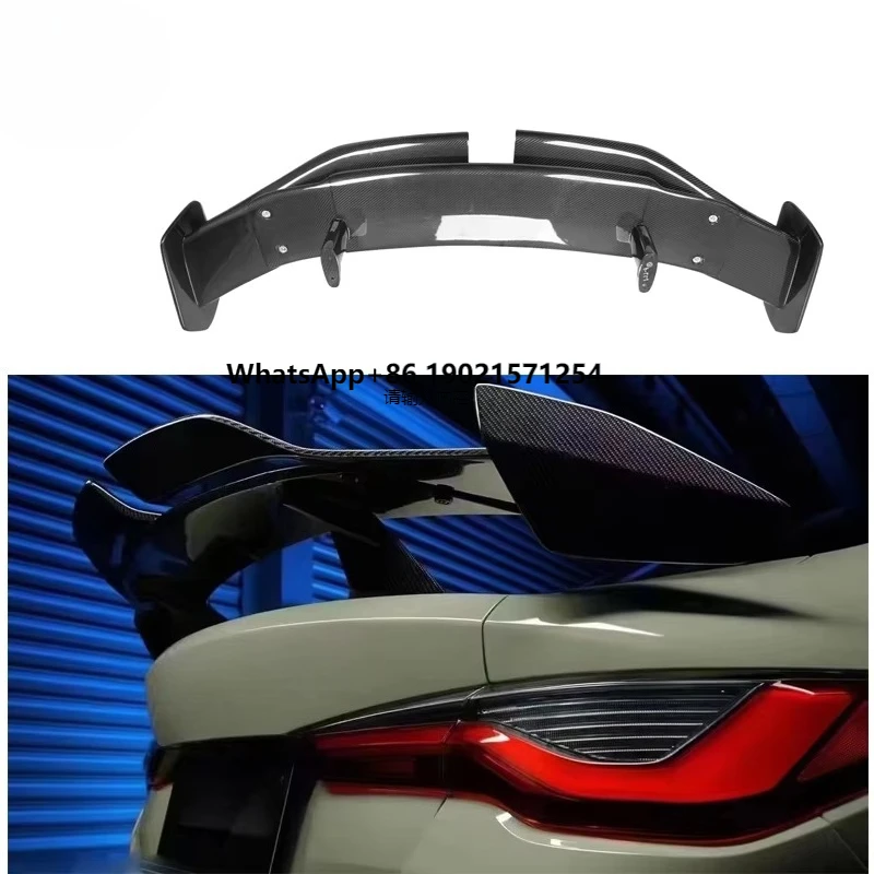 

For G80 G82 M3 M4 Carbon Fiber Spoiler G80 G82 M3 M4 Upgraded D Style Carbon Fiber Tail Spoiler