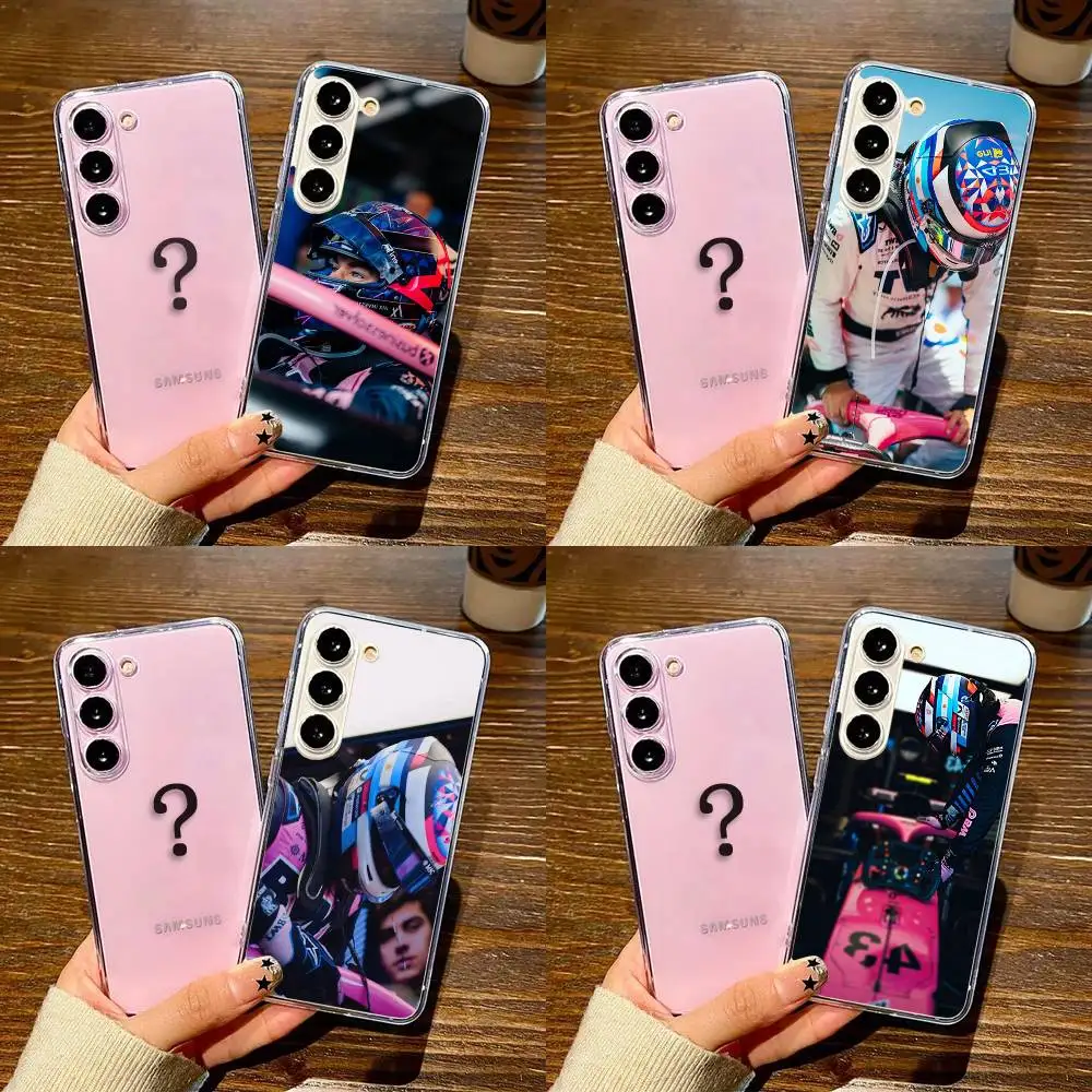 

Rider F-Franco Colapinto Phone Case For SamsungS25,24,21,22,23,30,Ultra,20,Plus,Fe,Lite,Note,10,9,5G Transparent Cover
