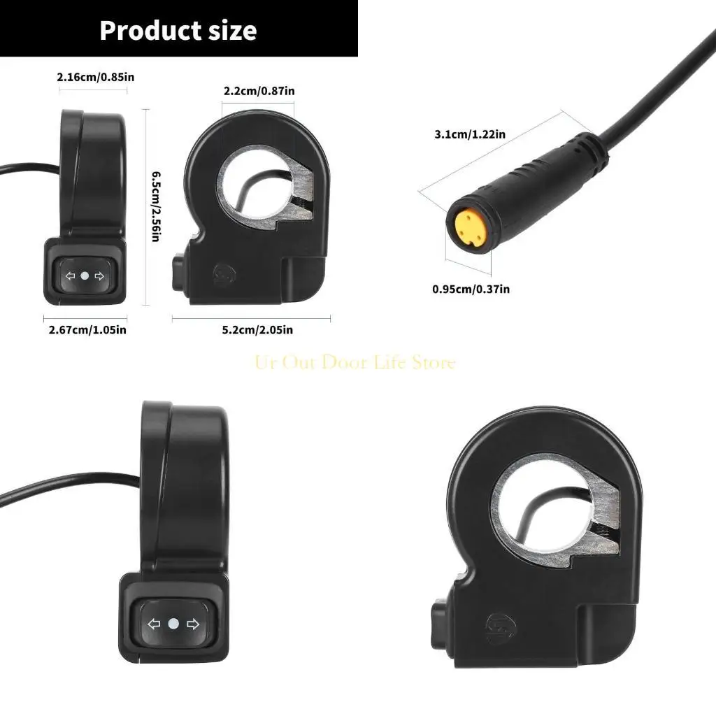 

77UF Waterproofs Scooter Turn Light Switches Electric Scooter Turn Switches