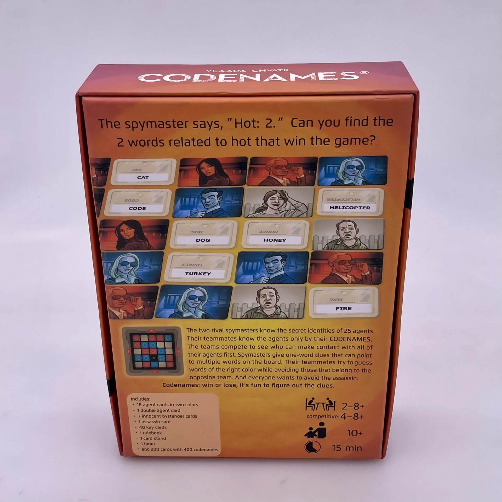 Premium Code Names Game Collection Cards with Engaging Game Play and Multiple Word Hint Options