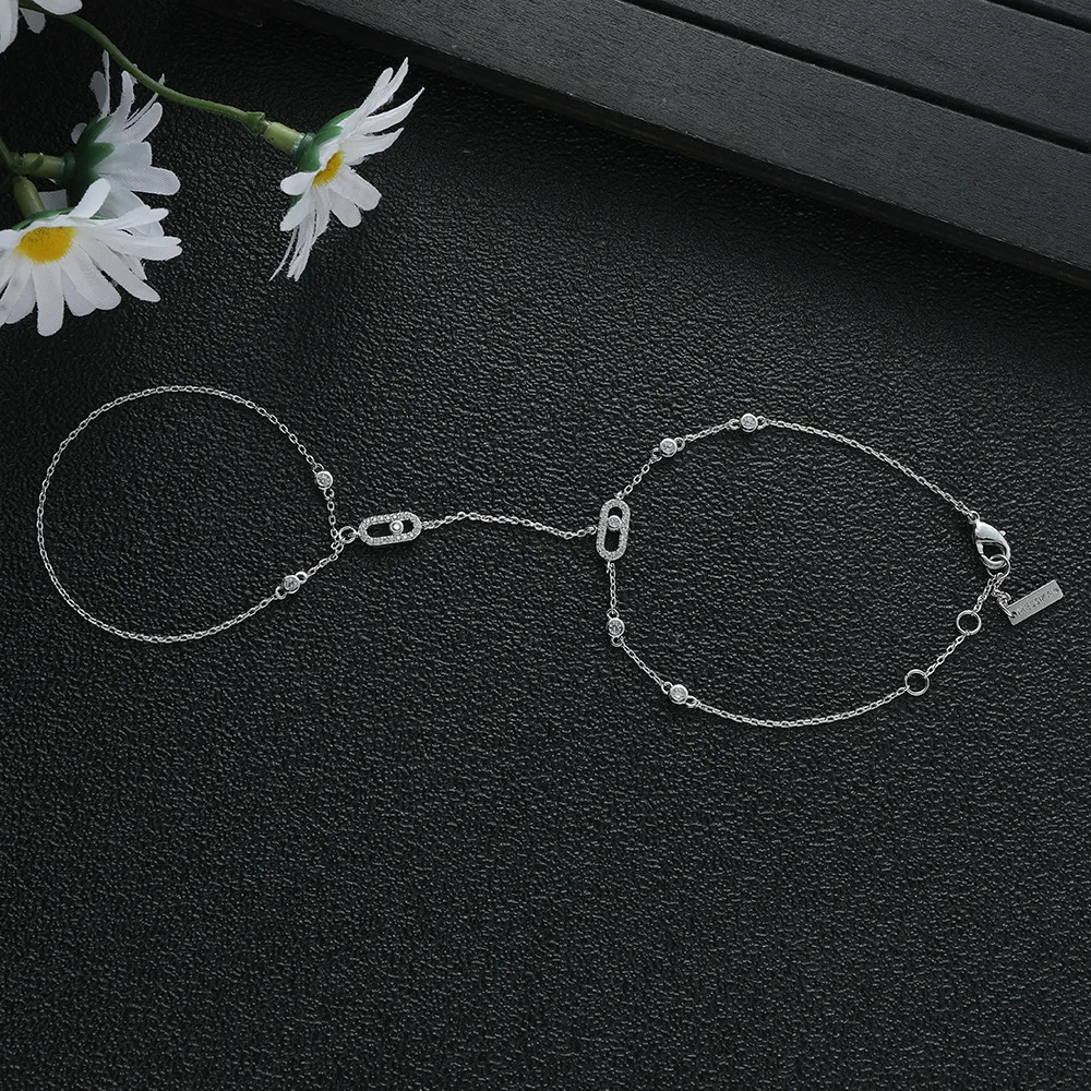 1pcs فاخرة الكريستال جوف هندسية اليد الخلفية سلسلة الصيف الشاطئ القابلة للتعديل الأساور سحر الأساور للنساء هدية