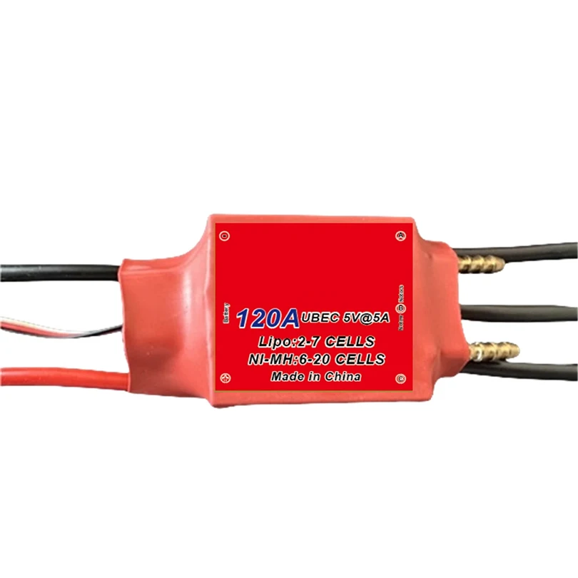 Waterproof 80A / 120A / 200A ESC 3-7S Bidirectional Water-Cooled brushless ESC Two-Way ESC for RC Ship Underwater Propeller Boat