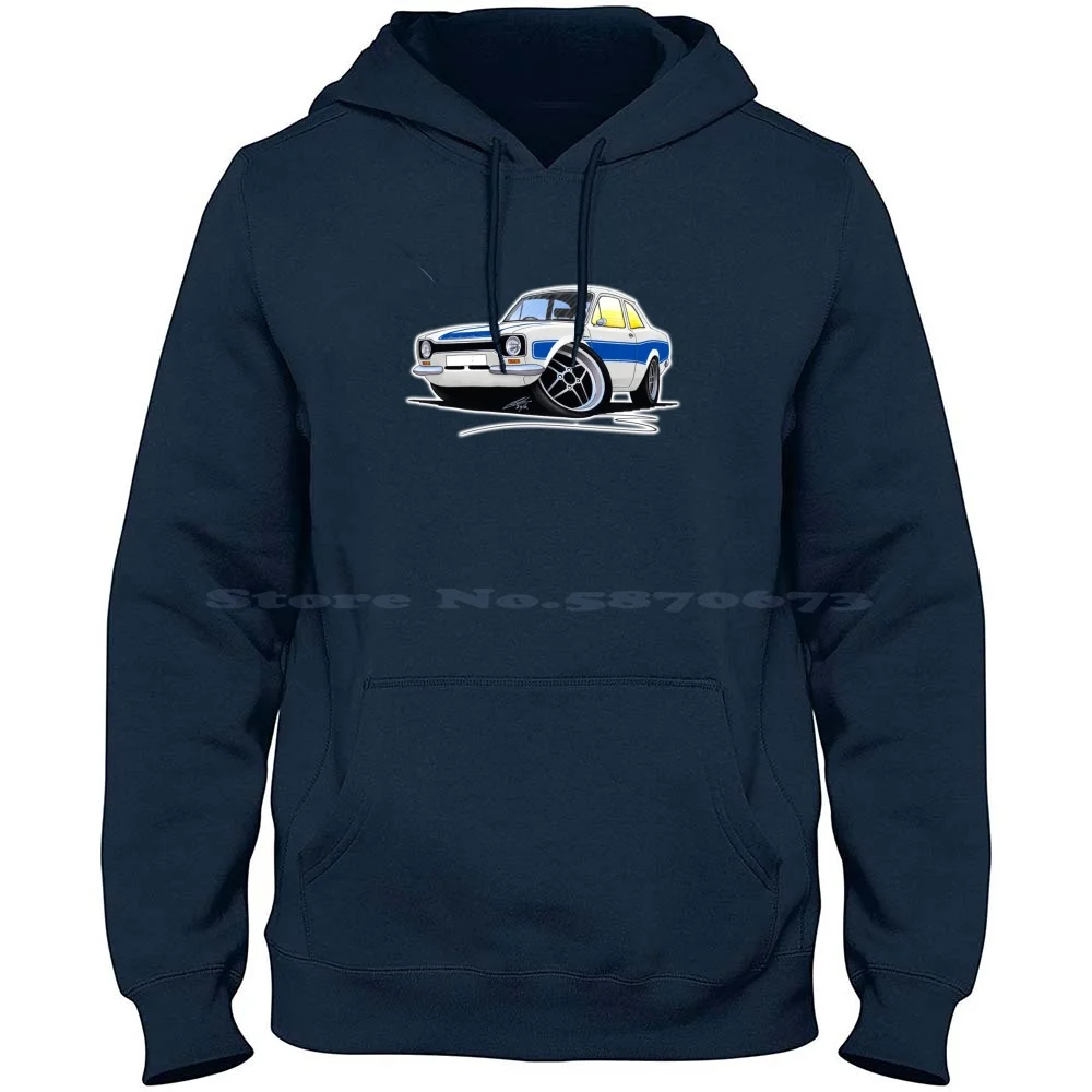 Escort ( ) Rs2000 White 100% Cotton Hoodie T Shirt Car Retro Sports Classic Escort Rs2000