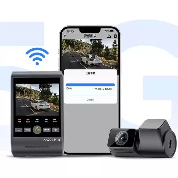 A229 Plus 2K HDR driving recorder, dual STARVIS 2 night vision, 5GHz Wi-Fi GPS voice control